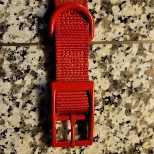 28" nylon dog collar with metal hardware